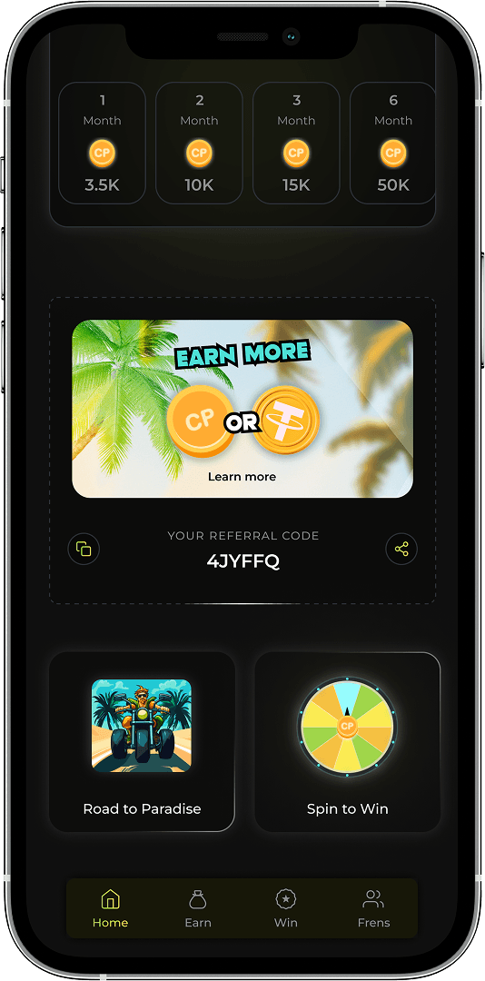 Crypto Paradise screen 2
