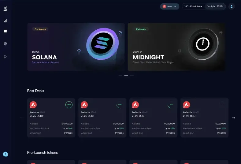 Secondary Locked Token Marketplace 