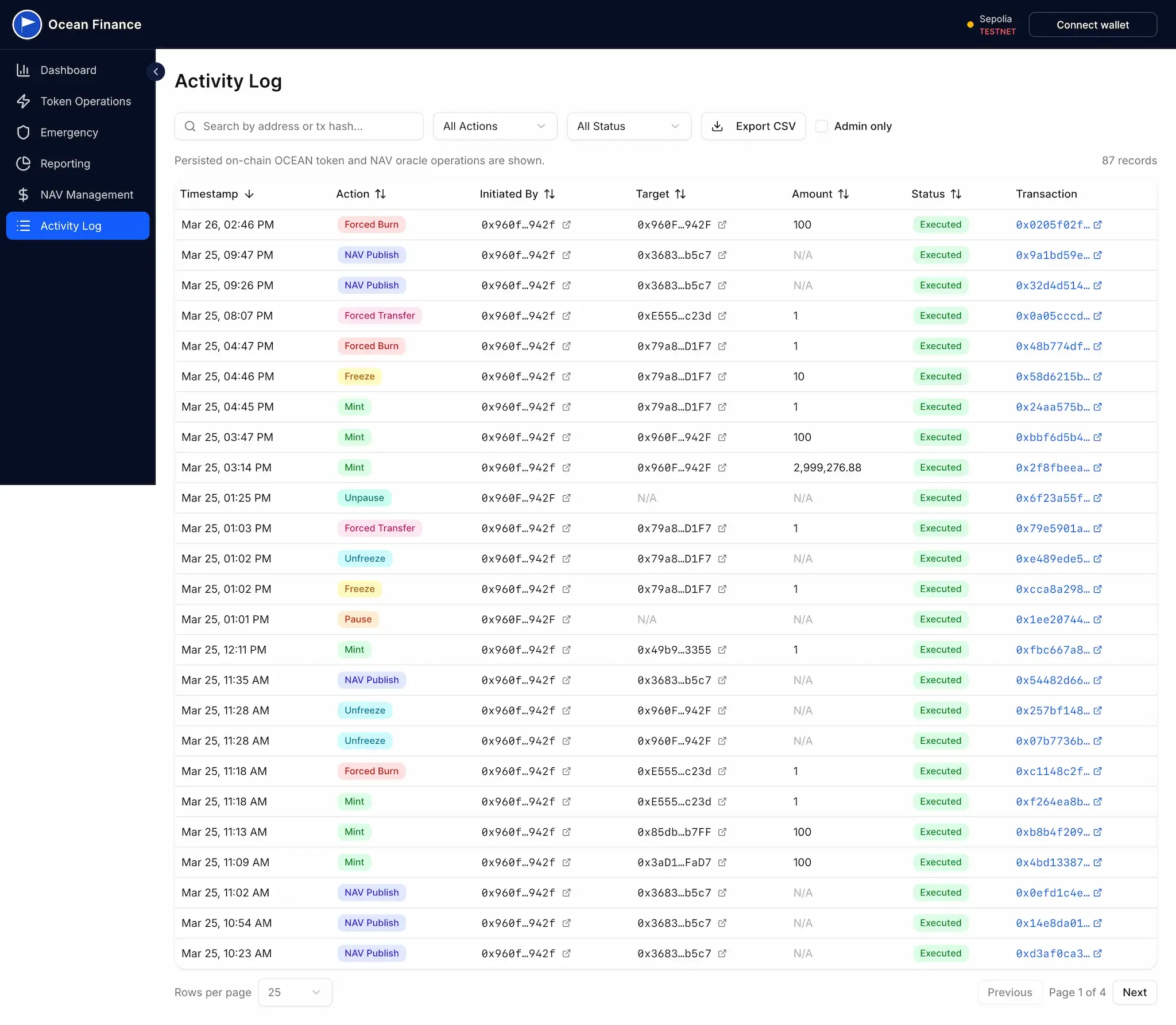 Ocean Finance screen 3