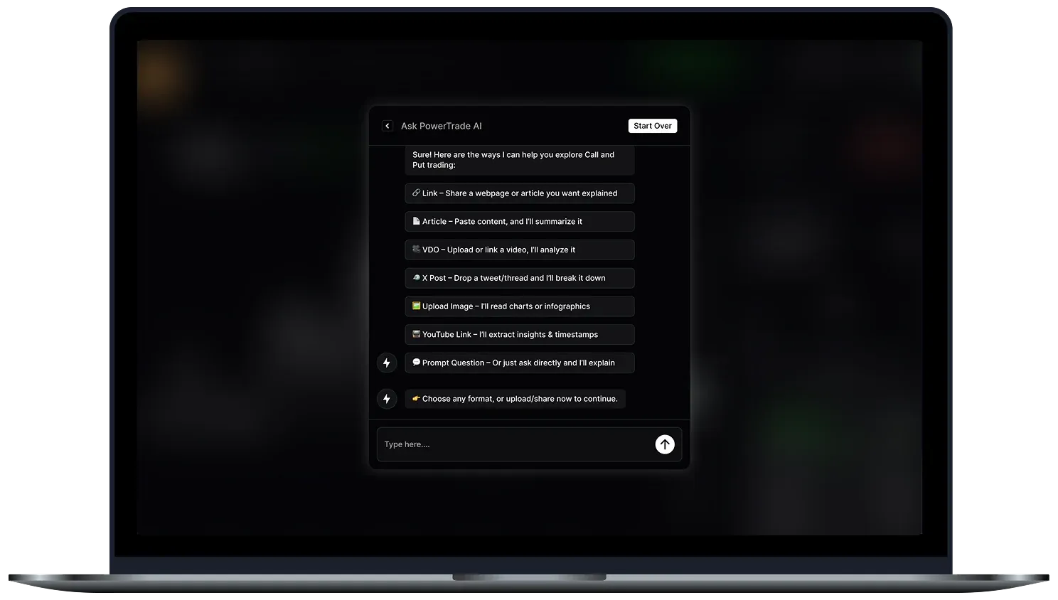 Powertrade screen 6
