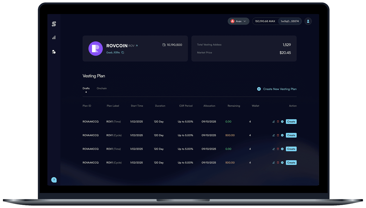 Secondswap DEFI Secondary Locked Token Marketplace screen 7