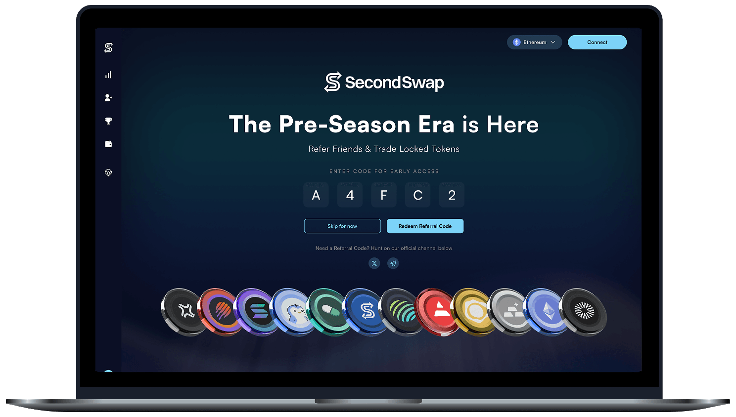 Secondswap DEFI Secondary Locked Token Marketplace screen 9